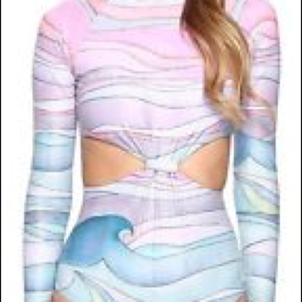 Mara Hoffman Waves Long-Sleeve One Piece